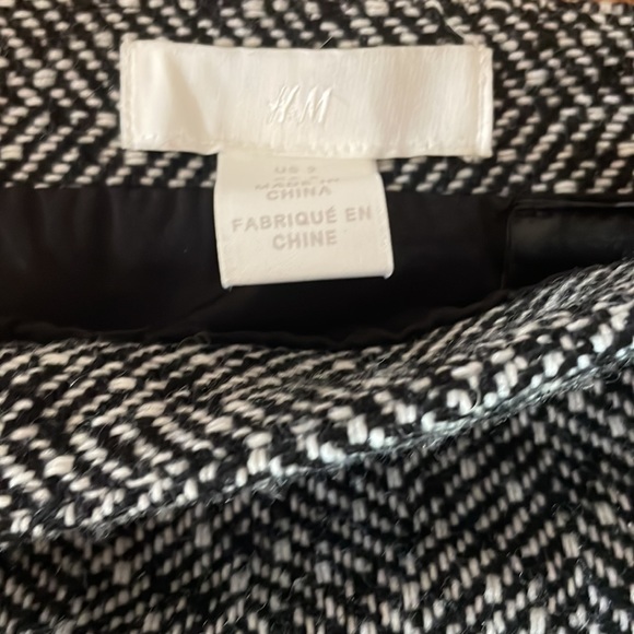 woven chevron pencil skirt satin lined - Picture 2 of 4